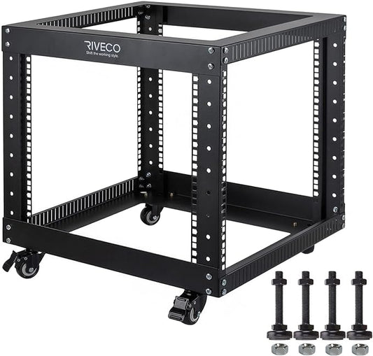 RIVECO 9U Open Frame Server Rack by RIVECO