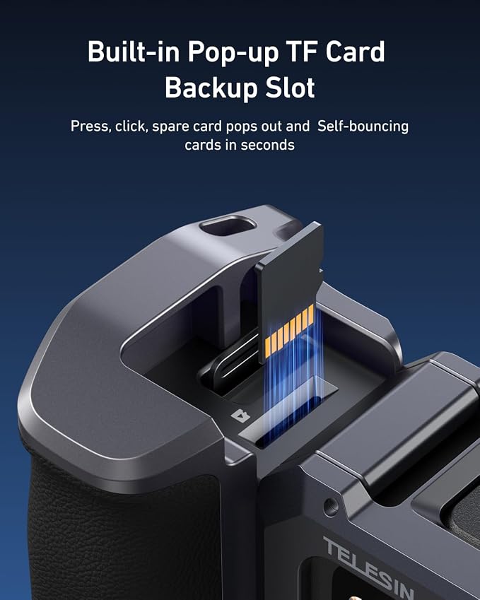 TELESIN Street Grip Kit For Hero 9-13 | Without Metal Rabbit Cage | Camera Grip - Image 4