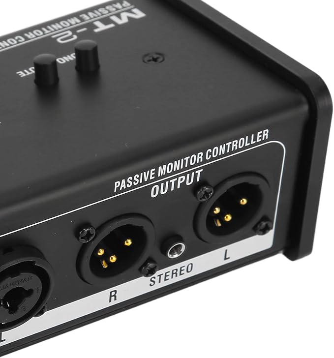 Big Knob Passive Monitor Controller, XLR and 3.5mm Interface Large Volume Knob - Image 6