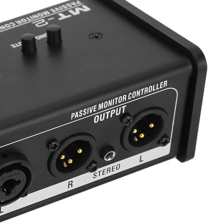 Passive Monitor Controller, Mute Control Large Control Knob Passive Stereo - Image 9
