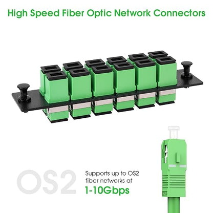 2-Pack 12 Simplex SCAPC Fiber Patch Panel - Image 5