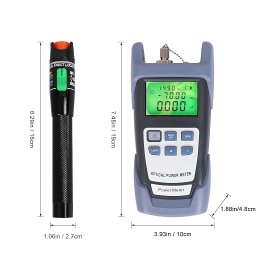 Fiber Optic Tools Cable Tester FC SC Power Meter & 2.5mm 30mV Visual Fault - Image 9
