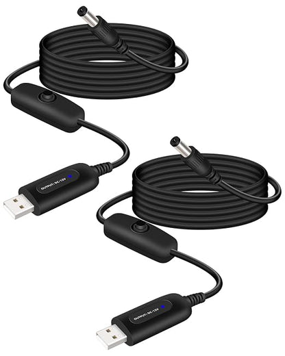 12W USB 5V to 12V Step Up Converter Cable by RIIEYOCA
