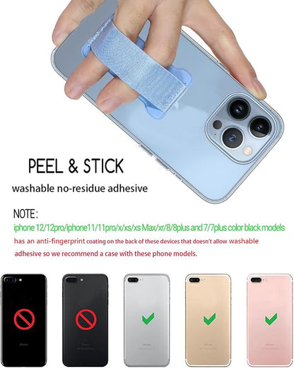 Phone Grip Holder for Hand, Universal Finger Strap Phone Holder, Finger Selfie - Image 3