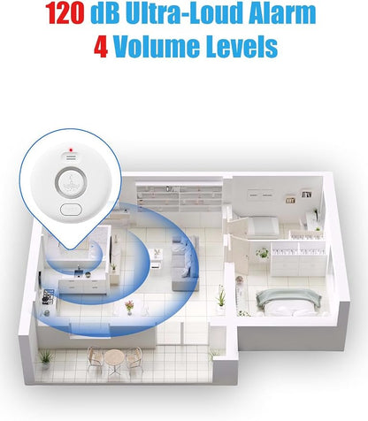 Water Leak Detectors for Home, 120dB Adjustable Water Leak Alarm for WiFi - Image 4