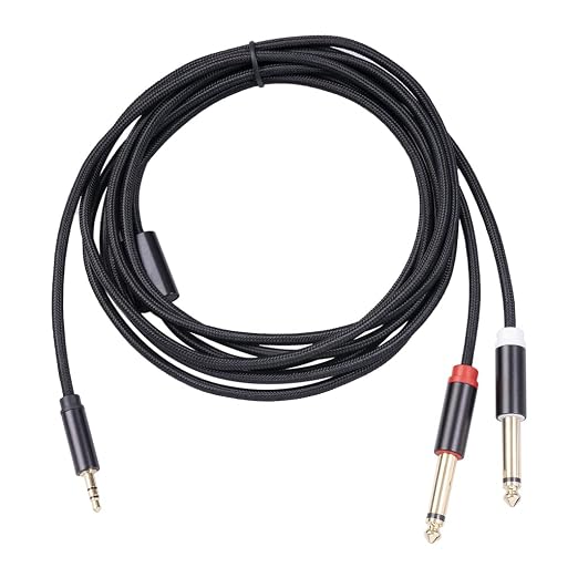3.5mm to Dual 1/4 Adapter 1/8 to 6.35mm TS Mono Audio Cable Stereo Breakout - Image 7