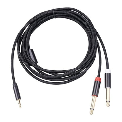 3.5mm to Dual 1/4 Adapter 1/8 to 6.35mm TS Mono Audio Cable Stereo Breakout - Image 7