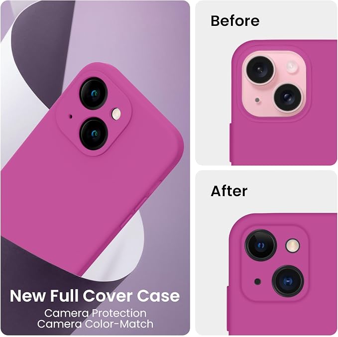 FireNova Designed for iPhone 15 Plus Case, Silicone Case with, Soft - Image 3