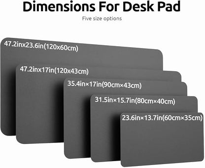 YSAGi Leather Desk Pad Protector, Office Desk Mat, Large Mouse Pad, Non-Slip PU - Image 4