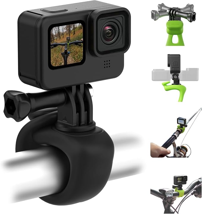 TELESIN Camera 360 Strap Mount Flexible Wrap Band Bike Motorcycle Handlebar by telesin