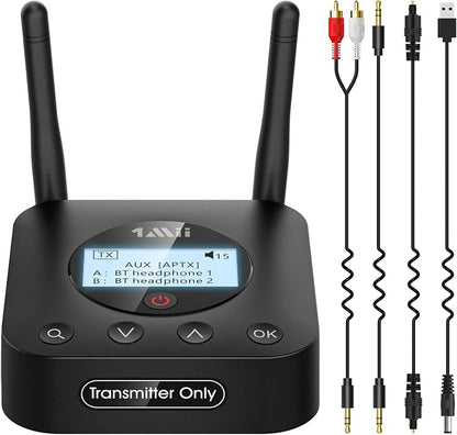 1Mii B06TX+ Long Range Bluetooth 5.2 Transmitter by 1Mii