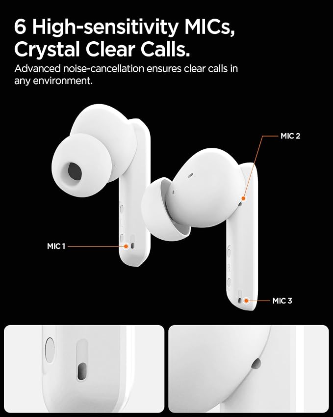 Spigen True Wireless Earbuds, Active Noise Cancellation Bluetooth Headphones - Image 6