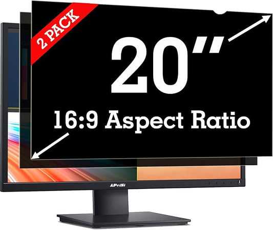 20 Inch Privacy Screen Filter for Widescreen 16:9 Monitor | Privacy Shield | by APeiSi