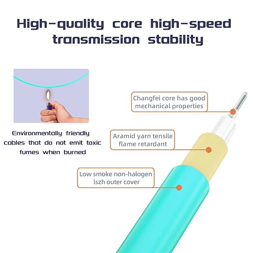 Fiber Patch Cable 20ft/6meters SC/UPC to SC/UPC OM3 10Gb/Gigabit MultiMode - Image 3