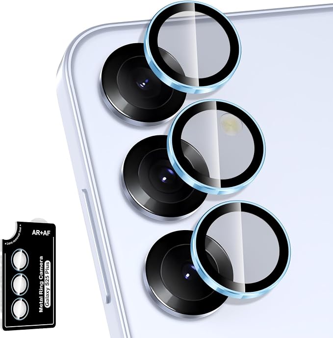 for Samsung Galaxy S25 Plus Camera Lens Protector, Individual Metal Ring by Btscase