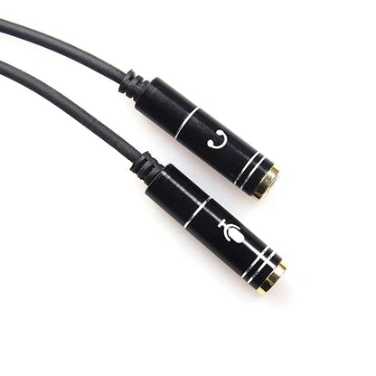 REXUS Black 2-Pack 3.5mm Y Splitter Stereo Audio Cable 4-Pole Male to 2 Female - Image 9