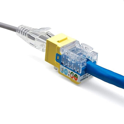 trueCABLE Cat6 Keystone Jack, Unshielded, 90 Degree Punch-Down, PoE++ 100W - Image 7