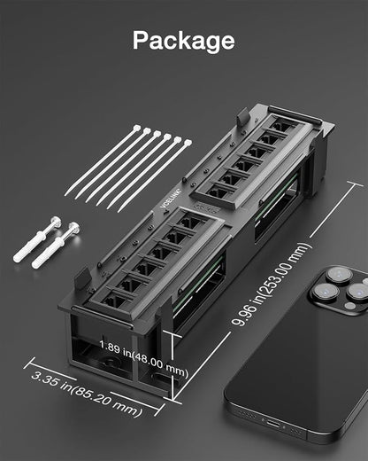 VCELINK 12-Port Cat6 Patch Panel 1000 Mbps - Image 8