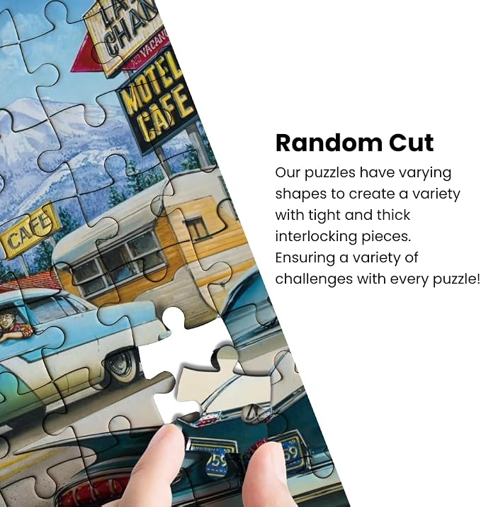 MasterPieces - 1000 Piece Jigsaw Puzzle, Route 66 Pitstop, Fun - Image 5