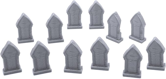 EnderToys Mausoleum Graveyard Tombstones, 3D Printed Tabletop RPG Scenery and - Image 2