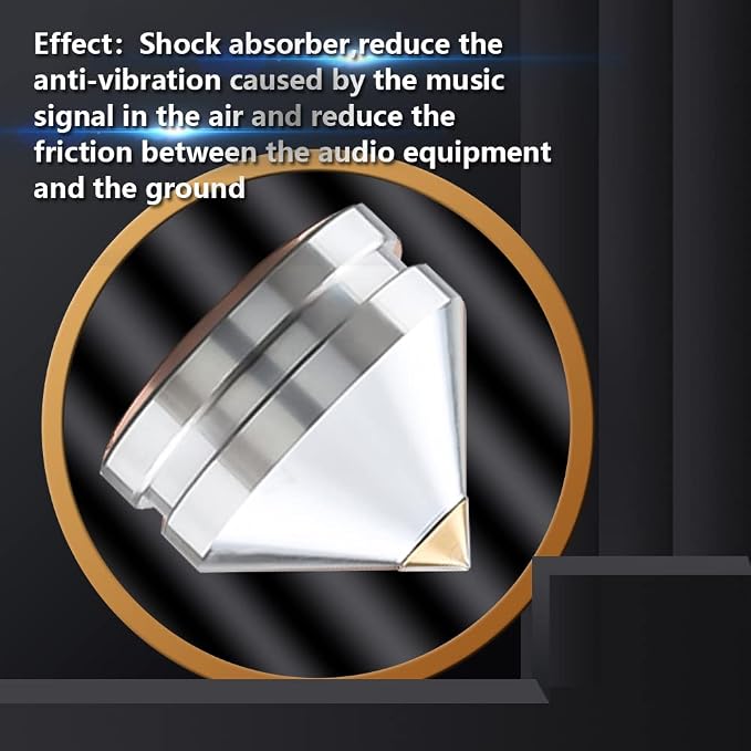 4Pcs Speaker Spikes Floor Protectors Shockproof Speaker Isolation Spikes - Image 4