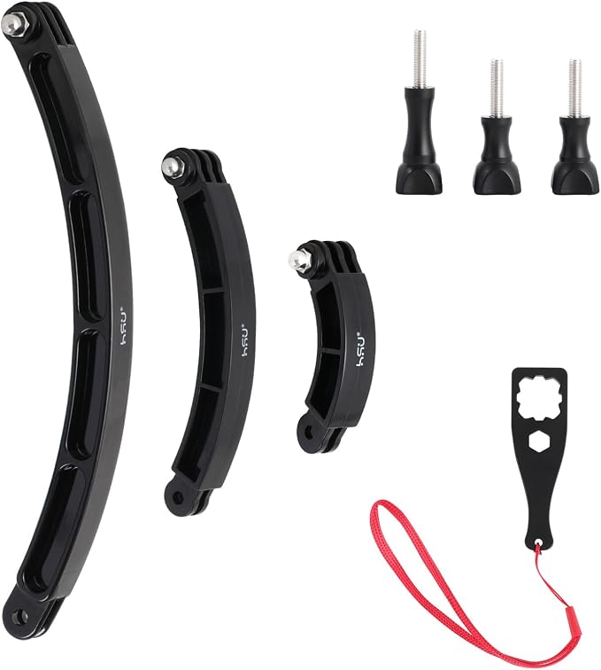 HSU 3 in 1 Curved Extension Arm Kit, Extension Pivot Arm Adjustable Monopod by HSU