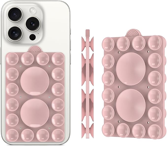 Double Sided Silicone Suction Phone Holder Mount, Compatible - Image 2