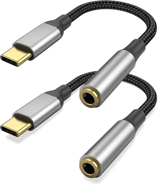 USB C to 3.5mm Headphone Jack Adapter by Bkduice