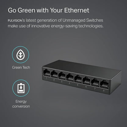 8 Port 100Mbps Fast Ethernet Switch USB 5V Powered Network Hub Plug and Play - Image 9