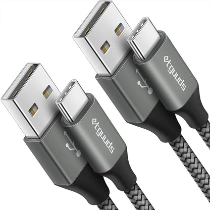 Long USB C Cable, etguuds Fast Charging USB A to Type C Charger Cable Braided by etguuds