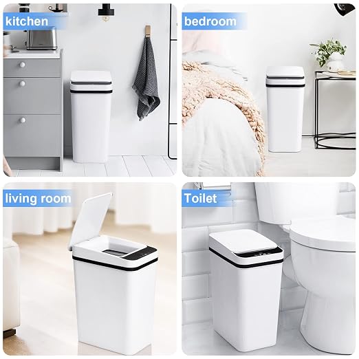 Anborry Bathroom Smart Touchless Trash Can 2.2 Gallon Automatic Motion Sensor - Image 7