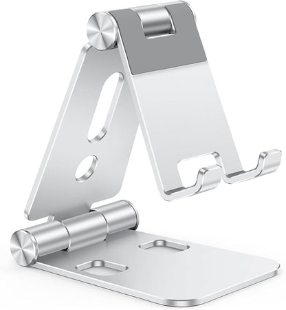 OMOTON Foldable Cell Phone Stand, C4 Portable Aluminum Phone Holder, Adjustable by OMOTON