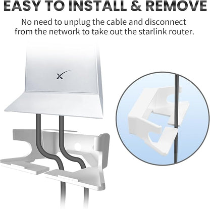 Sootozy Wall Mount for Starlink, Router Wall Mount for Starlink Internet Kit - Image 4