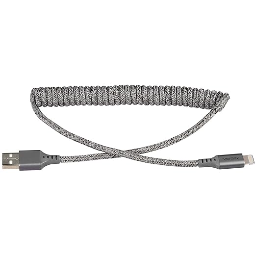 Ventev Helix 14 in Expandable iPhone Cable | Fast Charging USB-A to Lightning by VENTEV