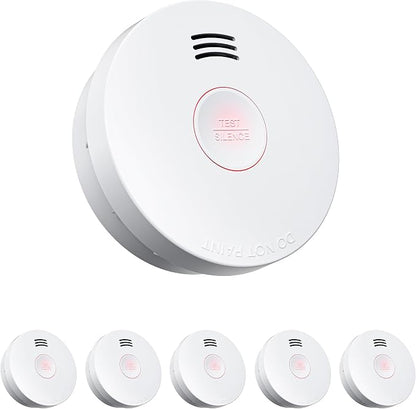 SITERWELL Smoke Detector Fire Alarms, 10 Year Battery Smoke Alarm Fire Detectors by SITERWELL