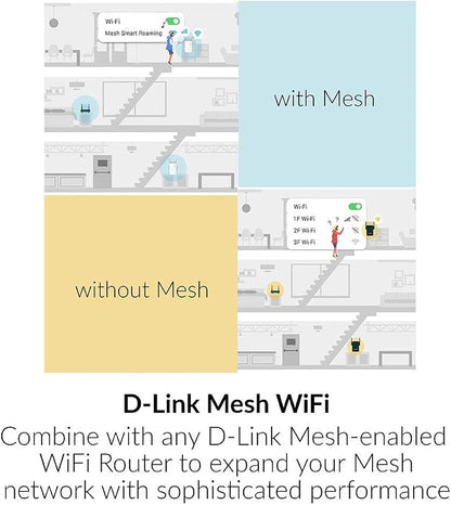 D-Link DAP-1530-US, WiFi Range Extender, AC750 Mesh Plug in Wall Signal Booster - Image 4