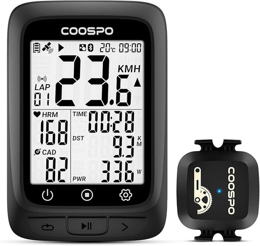 COOSPO Bike Computer GPS Wireless, ANT+ Cycling Computer GPS by COOSPO