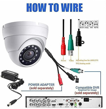 Real HD 5MP Analog Coax Dome TVI CVI CCTV Surveillance Security Camera - Image 7
