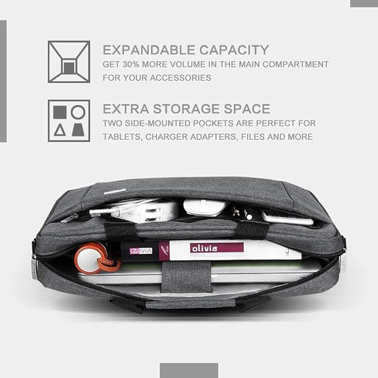 Voova Laptop Bag Case 17 17.3 Inch Computer Sleeve Messenger Bag - Image 2
