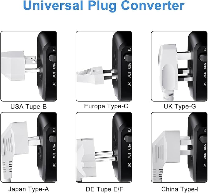 International Travel Adapter Voltage Converter to Step Down 230V to 120V - Image 6