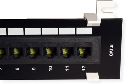 TRENDnet 12-Port Cat6 Unshielded Patch Panel, Wall Mount, Included 89D Bracket - Image 7