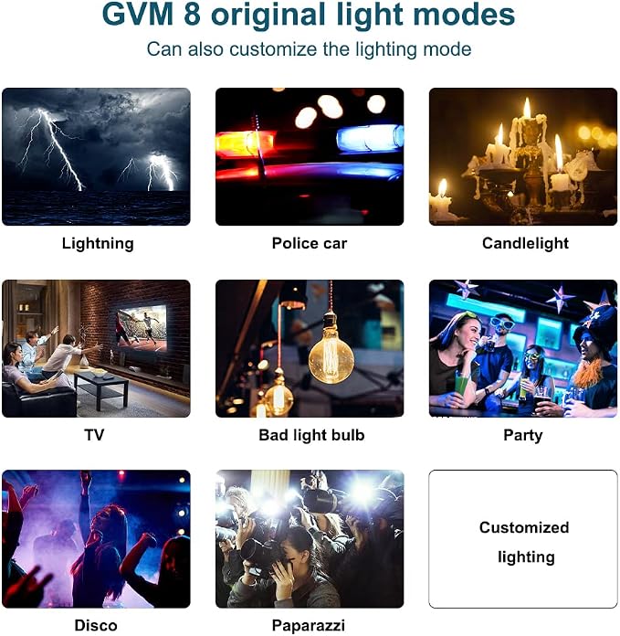 GVM 150W LED Video Light 2700K~7500K RGB Video Light Photography Studio Light - Image 6