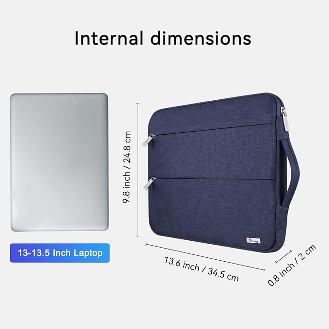 Voova Laptop Sleeve Carrying Case 13 13.6 Inch Compatible - Image 3