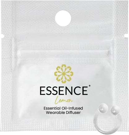 Essence Wearable Aromatherapy Nasal Diffuser – Lemon Essential Oil Nose Ring by Essence