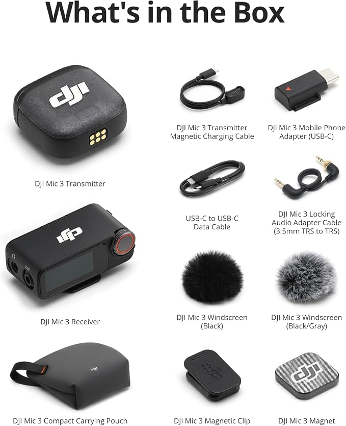 DJI Mic 3, Wireless Lavalier Mic - Image 7