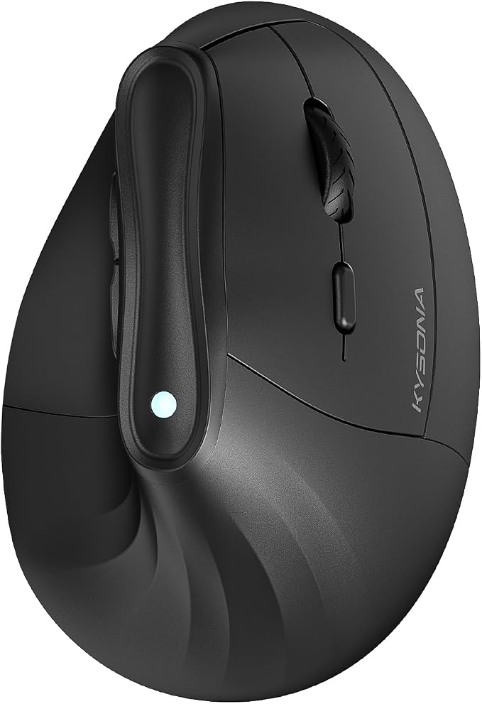 57° Ergonomic Wireless Tower Mouse, Vertical Quiet Ergo Mouse, 5 Buttons by KYSONA