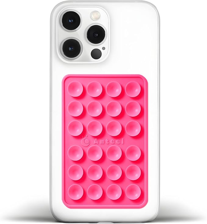 Anteel Medium-Sized Silicone Suction Phone Case Adhesive Mount, Enhanced by JingJinYY