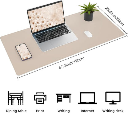 AFIING Leather Desk pad Protector, Large Non-Slip Office Desk Mat - Image 3