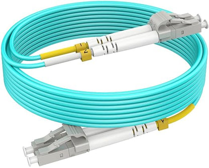 LC to LC OM3 Multimode Fiber, 4m Fiber Optical Patch Cable, Options 7inch~500ft by RamboCables