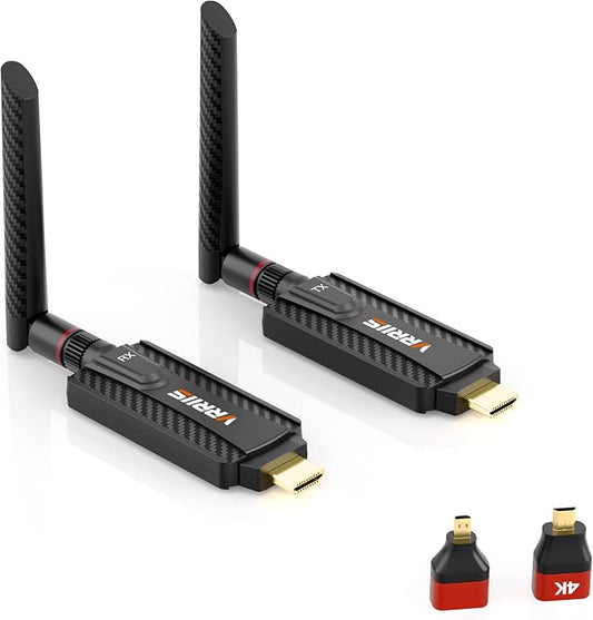 Wireless HDMI Transmitter and Receiver, Plug and Play, 1080P Wireless HDMI by VRRIIS